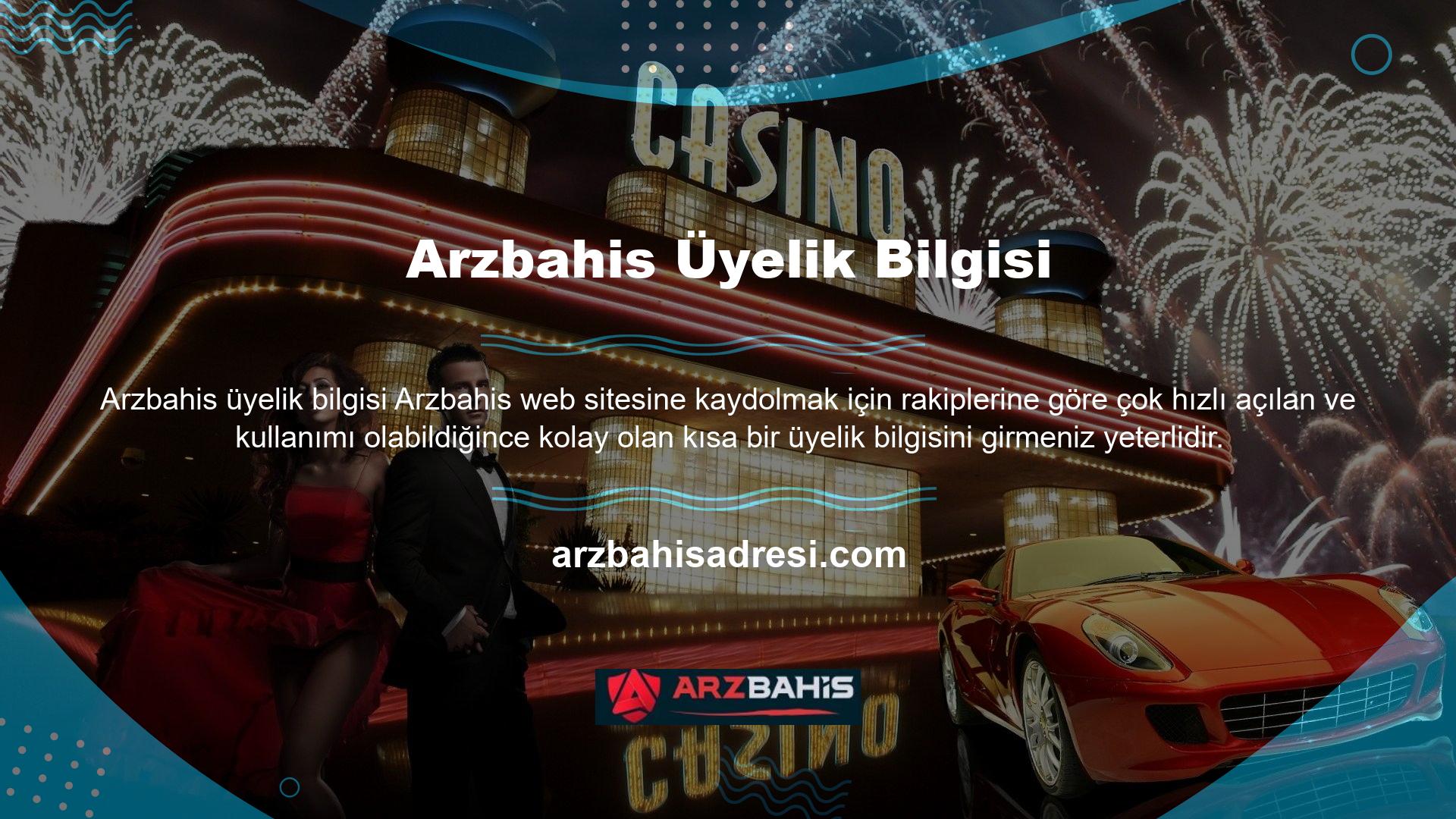 Arzbahis dünyanın en popüler sitesi olup sadece Türkiye pazarında bilinmesine rağmen farkını rahatlıkla anlayabileceğiniz bir sitedir